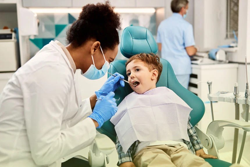 Front desk greeting a cosmetic dentistry patient